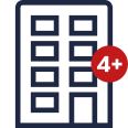Ícone de Apartamentos 4+ dorm